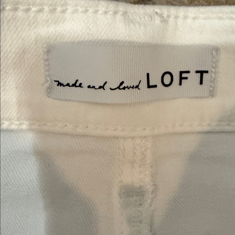 LOFT Kick THE Crop White jeans - Picture 3 of 8